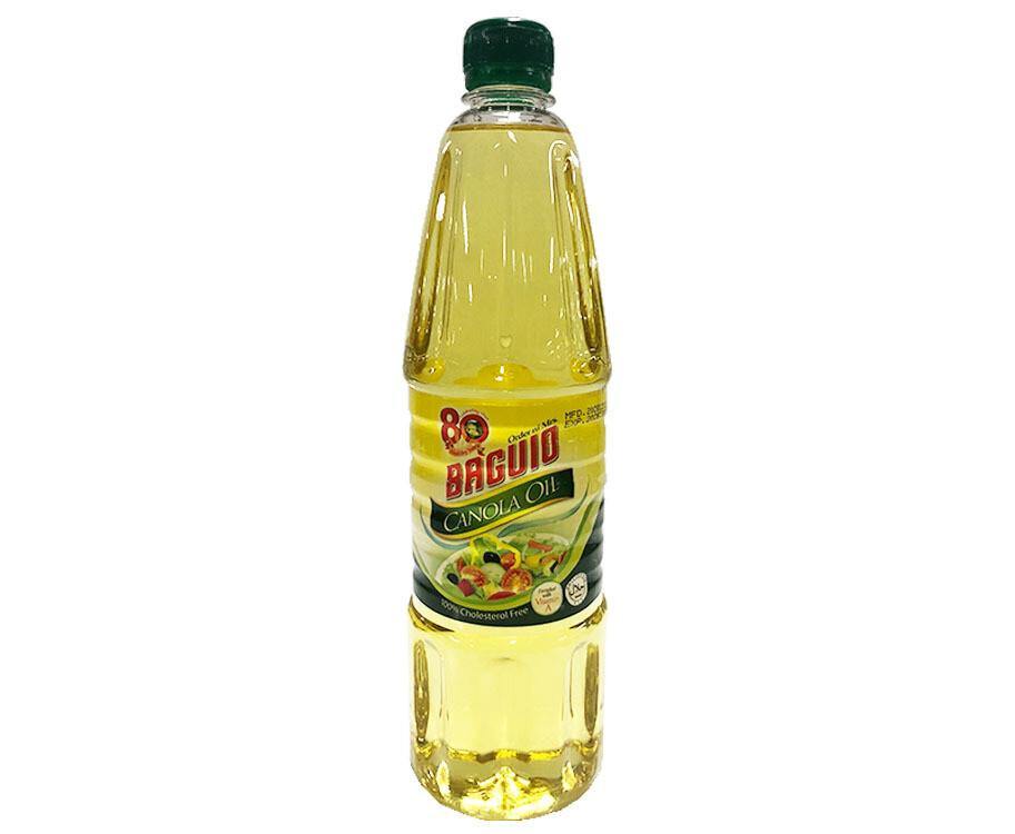 BAGUIO CANOLA OIL PET 900ML U Kitchen Convenience Ingredients