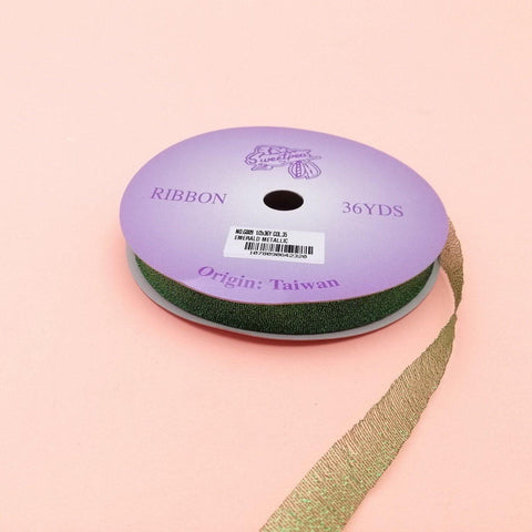 1/2" G-809 GREEN RIBBON 1ROLL (36YDS) - Kitchen Convenience: Ingredients & Supplies Delivery
