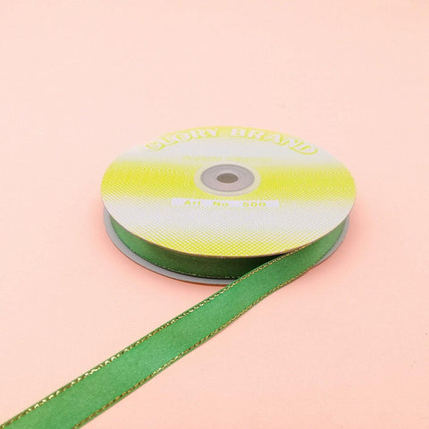 1/2" GREEN W/ GOLD RIBBON 1ROLL - Kitchen Convenience: Ingredients & Supplies Delivery