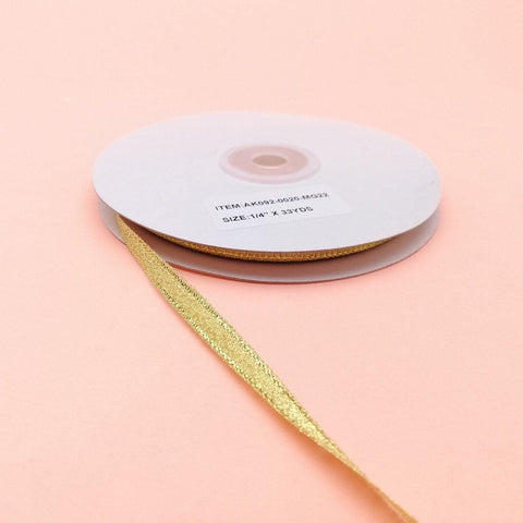 1/4" GOLD AK-092 RIBBON (33YDS) - Kitchen Convenience: Ingredients & Supplies Delivery