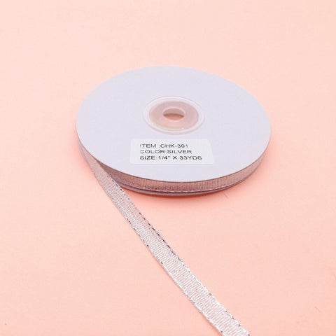 1/4" K-301 SILVER RIBBON (33YDS) - Kitchen Convenience: Ingredients & Supplies Delivery
