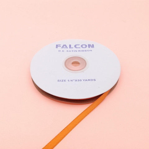 1/4" ORANGE RIBBON FALCON 1ROLL (50YDS) - Kitchen Convenience: Ingredients & Supplies Delivery