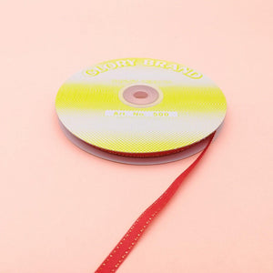 1/4" RED W/ GOLD RIBBON 1ROLL (50YDS) - Kitchen Convenience: Ingredients & Supplies Delivery