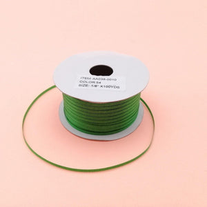 1/8" GREEN RIBBON 1ROLL (100YDS) - Kitchen Convenience: Ingredients & Supplies Delivery