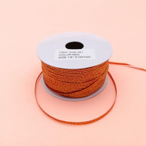 1/8" RED RIBBON (301) 1ROLL (100YDS) - Kitchen Convenience: Ingredients & Supplies Delivery