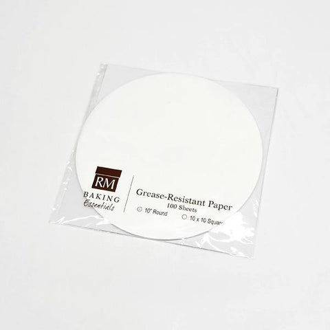 10″ Round Grease Resistant Paper - 100's precut - Kitchen Convenience: Ingredients & Supplies Delivery