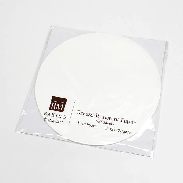 12″ Round Grease Resistant Paper - 100's precut - Kitchen Convenience: Ingredients & Supplies Delivery