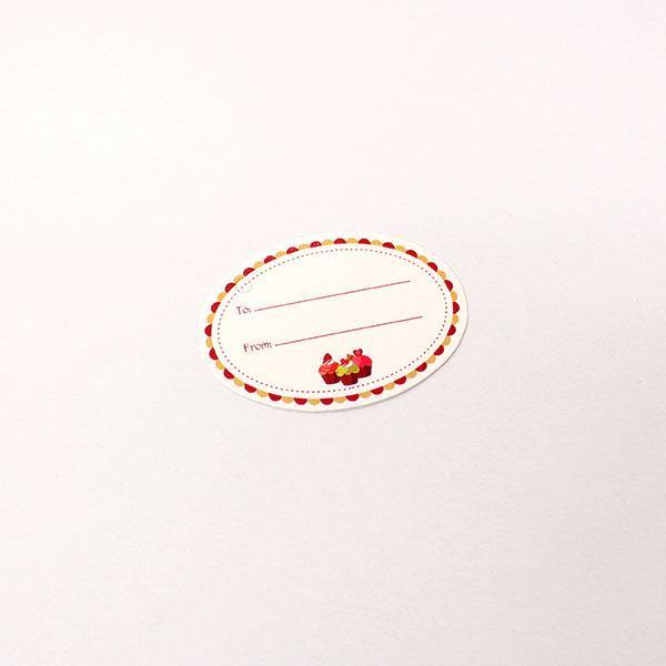 1¾” x 2½” Premium Gift Tags – Big Oval (to&from) 20's - Kitchen Convenience: Ingredients & Supplies Delivery