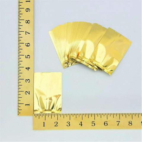 2 3/8" GOLD FOIL POUCH APPROX. 100`S - Kitchen Convenience: Ingredients & Supplies Delivery