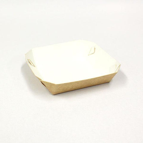 3½” x 3½” x 1½” Food Tray Natural (200s) - Kitchen Convenience: Ingredients & Supplies Delivery