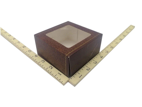 4 X 4 X 2 CHOCOLATE DAMASK 20'S (PFBOX) - Kitchen Convenience: Ingredients & Supplies Delivery