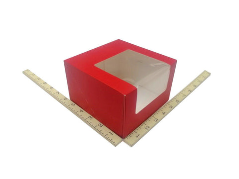 5 1/2 X 5 1/2 X 3 1/2 DEEP RED 20'S (PFBOX) - Kitchen Convenience: Ingredients & Supplies Delivery