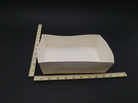 5 1/4 X 8 1/4 X 2 1/2 FOOD TRAY WHITE LARGE - Kitchen Convenience: Ingredients & Supplies Delivery
