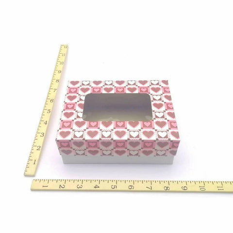5 X 6 3/4 X 2 1/2 ST-PINK AND BROWN HEARTS 2 - Kitchen Convenience: Ingredients & Supplies Delivery