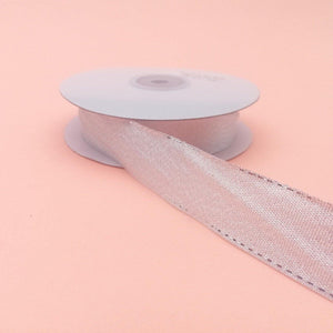 7/8" SILVER RIBBON 1 ROLL CHK-301 (50YDS) - Kitchen Convenience: Ingredients & Supplies Delivery