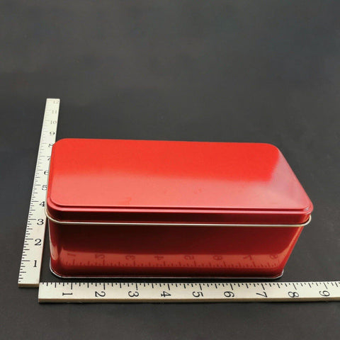 7 X 3 1/2 X 3 TINCAN RED - Kitchen Convenience: Ingredients & Supplies Delivery