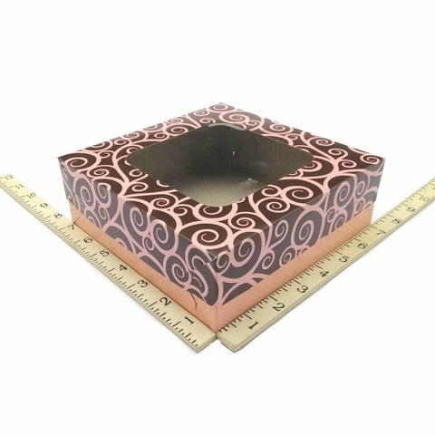 7 X 7 X 2 1/2 PINK CHOCO 10'S - Kitchen Convenience: Ingredients & Supplies Delivery