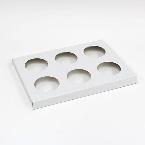 7¼” x 10″ x ¾” 3oz Cupcake Holder 6s -100`s - Kitchen Convenience: Ingredients & Supplies Delivery