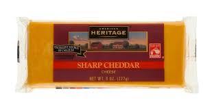 AMERICAN HERITAGE SHARP CHEDDAR BLOCK 8OZ (U) - Kitchen Convenience: Ingredients & Supplies Delivery