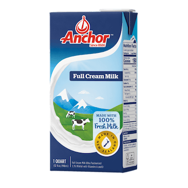 ANCHOR UHT FULL CREAM MILK 1L (C) - Kitchen Convenience: Ingredients & Supplies Delivery