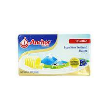 ANCHOR UNSALTED BUTTER 227G (U) - Kitchen Convenience: Ingredients & Supplies Delivery