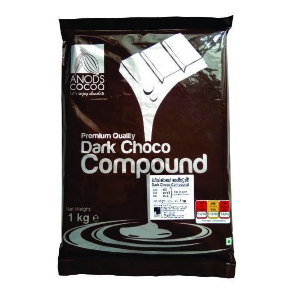 ANODS DARK CHOCOLATE CMP.SLAB 1KG (C) - Kitchen Convenience: Ingredients & Supplies Delivery