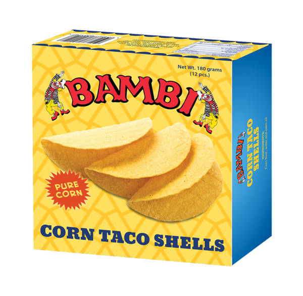 BAMBI CORN TACO SHELLS 12'S 180G (U) - Kitchen Convenience: Ingredients & Supplies Delivery