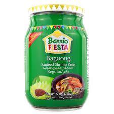 BARRIO FIESTA BAGOONG SAUTEED SHRIMP PASTE REGULAR 500G (U) - Kitchen Convenience: Ingredients & Supplies Delivery