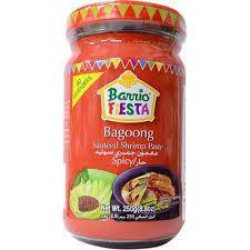 BARRIO FIESTA BAGOONG SAUTEED SHRIMP PASTE SPICY 250G (U) - Kitchen Convenience: Ingredients & Supplies Delivery