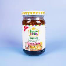 BARRIO FIESTA BAGOONG SAUTEED SHRIMP PASTE SPICY GATA 250G (U) - Kitchen Convenience: Ingredients & Supplies Delivery