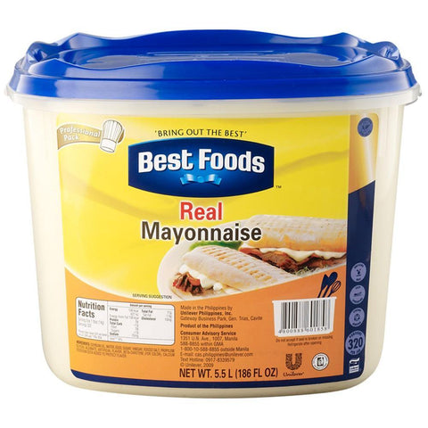 BEST FOODS REAL MAYO 5.5L (U) - Kitchen Convenience: Ingredients & Supplies Delivery