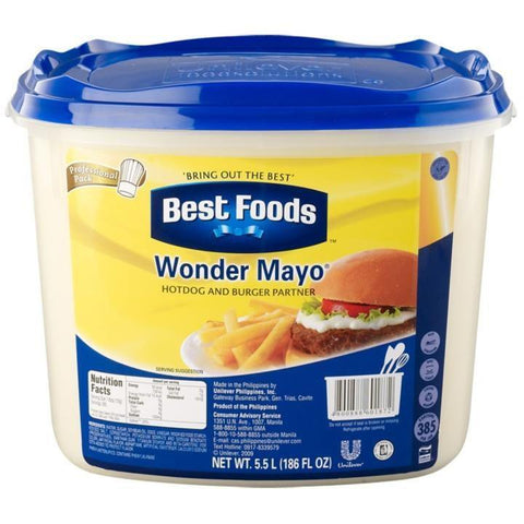 BEST FOODS WONDER MAYO 5.5L (U) - Kitchen Convenience: Ingredients & Supplies Delivery