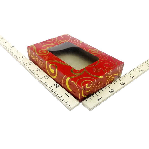 BOX MT-SWIRL STAMP RED 20`S (3 1.2 x 5 1/2) - Kitchen Convenience: Ingredients & Supplies Delivery