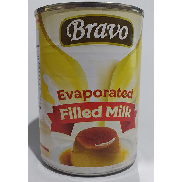 BRAVO EVAPORATED FILLED MILK 400ML (C)