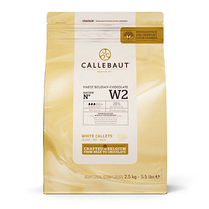 SL095 CALLETS WHITE COUVERTURE CHOCOLATE 28% "CALLEBAUT" (C)