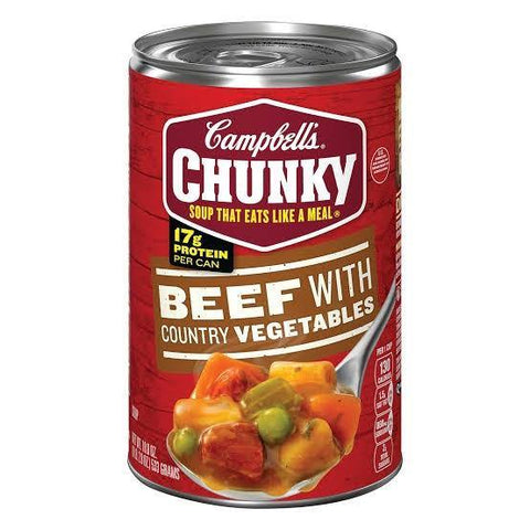 CAMPBELL'S CHUNKY BEEF WITH COUNTRY VEGETABLES 533G (U) - Kitchen Convenience: Ingredients & Supplies Delivery