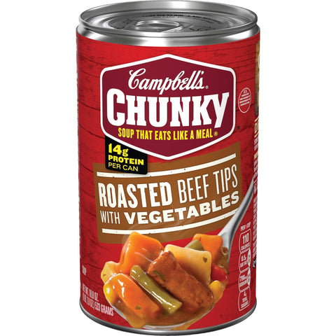 CAMPBELL'S CHUNKY ROASTED BEEF TIPS WITH VEGETABLES 533G (U) - Kitchen Convenience: Ingredients & Supplies Delivery