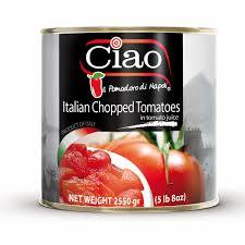 CIAO ITALIAN CHOPPED TOMATOES 2550G (U) - Kitchen Convenience: Ingredients & Supplies Delivery