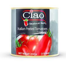CIAO ITALIAN PEELED TOMATO IN TOMATO JUICE 2550G (U) - Kitchen Convenience: Ingredients & Supplies Delivery