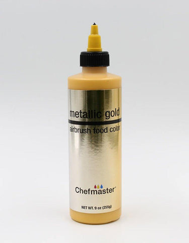 CM AIRBRUSH COLOR METALLIC GOLD 9OZ - Kitchen Convenience: Ingredients & Supplies Delivery