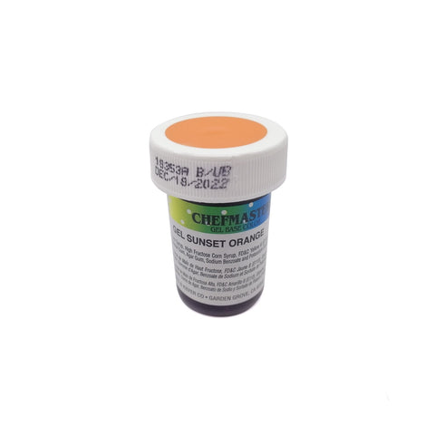 CM GEL COLOR SUNSET ORANGE 1OZ "CHEFMASTER" (C)