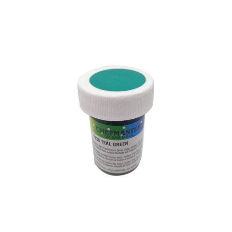 CM GEL COLOR TEAL GREEN 1OZ "CHEFMASTER" (C)