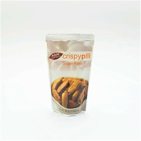 CRISPY PILI NUTS SUGAR FREE "ALBAY" 80G