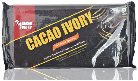 DARK CHOCOLATE COMPOUND BLOCKS (BLD-80092) "CACAO IVORY"  1KG (C)