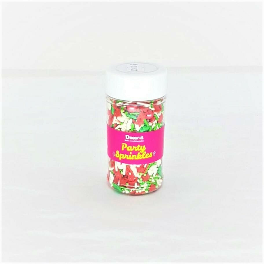 DECOR-IT CHRISTMAS PARTY SPRINKLES 80G (C)