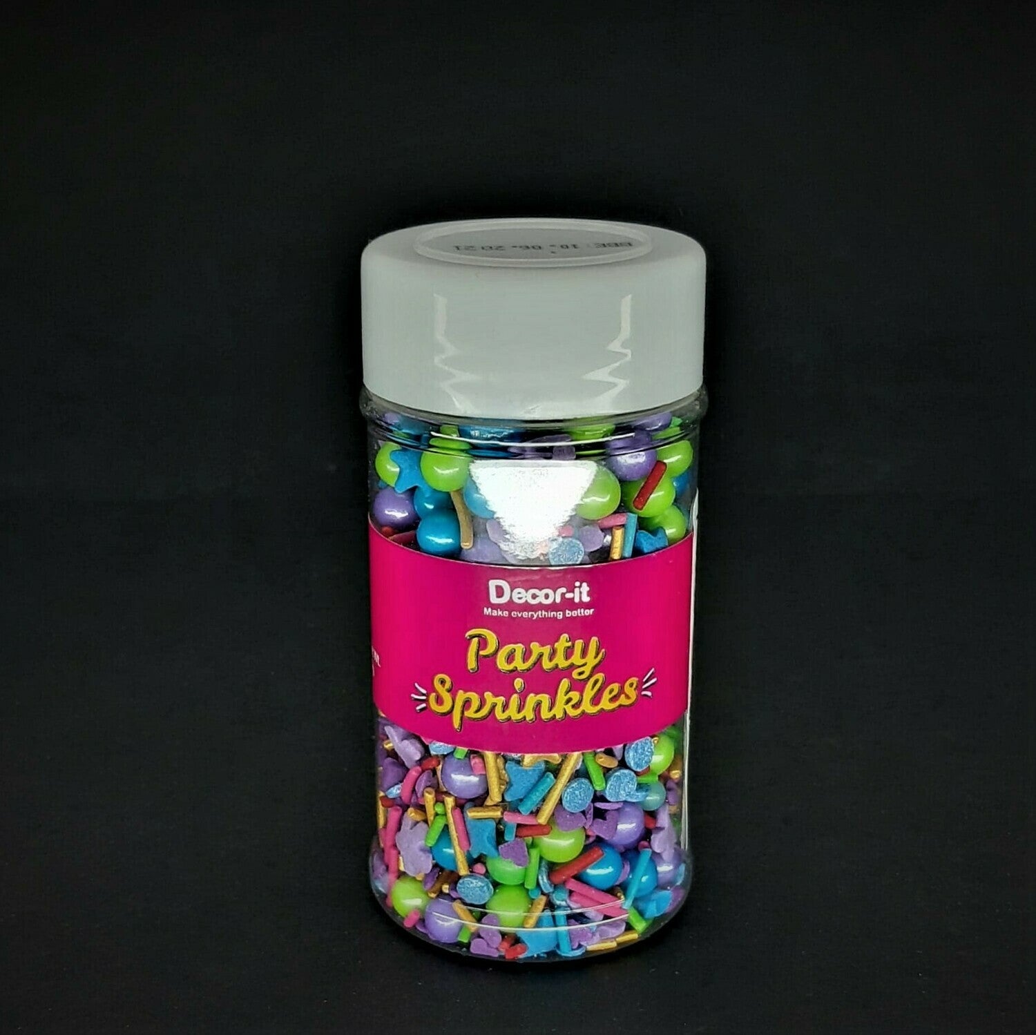 DECOR-IT GREEN PEARL PARTY SPRINKLE 80G (C)