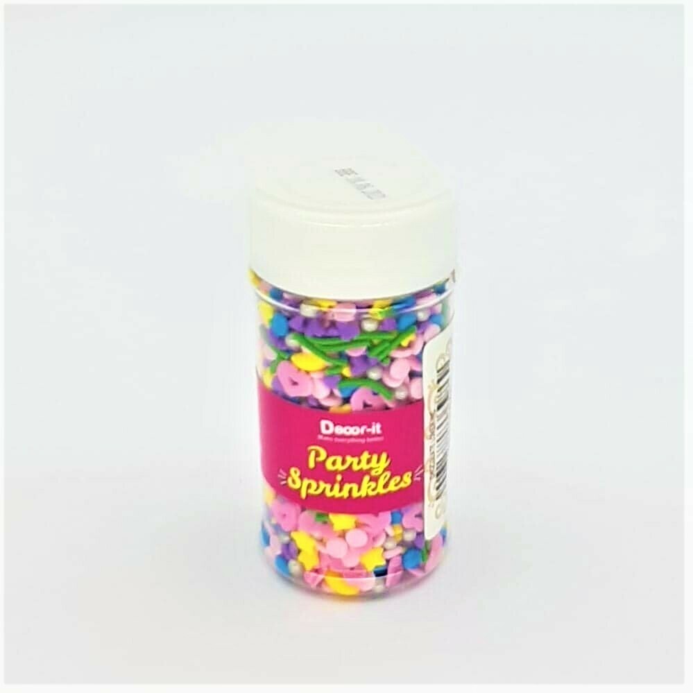 DECOR-IT PINK STAR PARTY SPRINKLE 80G (C)