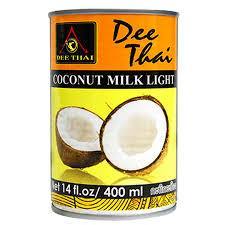 DEE THAI COCONUT MILK LIGHT 400ML (U) - Kitchen Convenience: Ingredients & Supplies Delivery