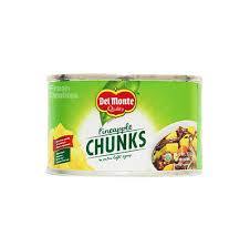 DEL MONTE PINEAPPLE CHUNKS 227G (U) - Kitchen Convenience: Ingredients & Supplies Delivery