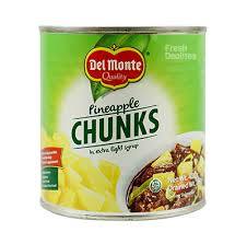 DEL MONTE PINEAPPLE CHUNKS 432G (U) - Kitchen Convenience: Ingredients & Supplies Delivery